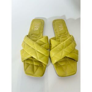ZARA quilted sandals